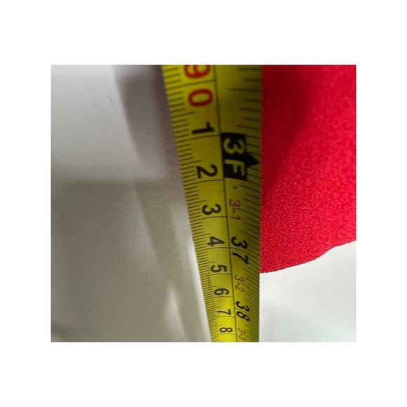 Shoshana Size 8 Red Puff Off the Shoulder Janessa Midi Dress Vacation Birthday - Picture 10 of 16